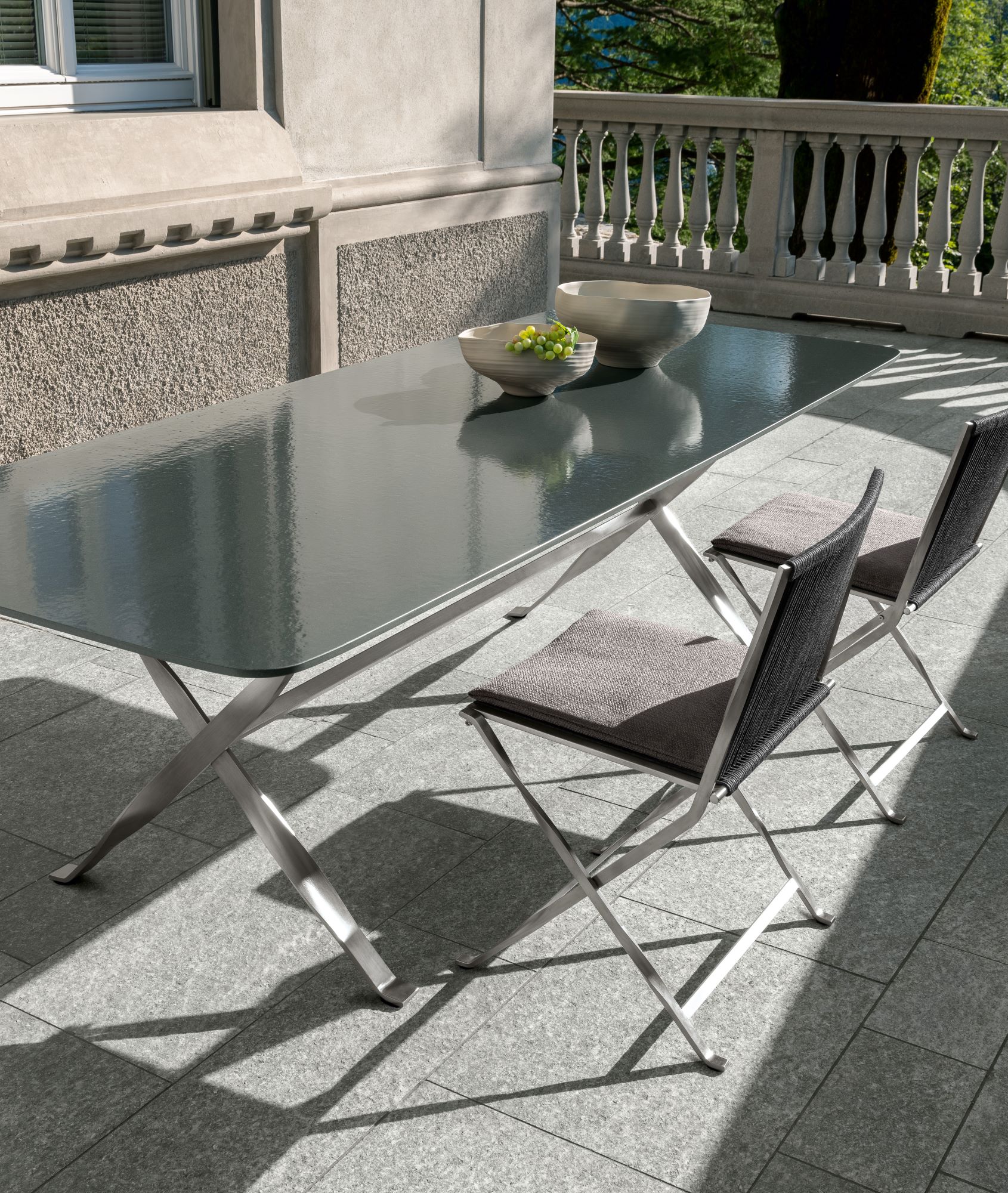 luxe meubels in tuin