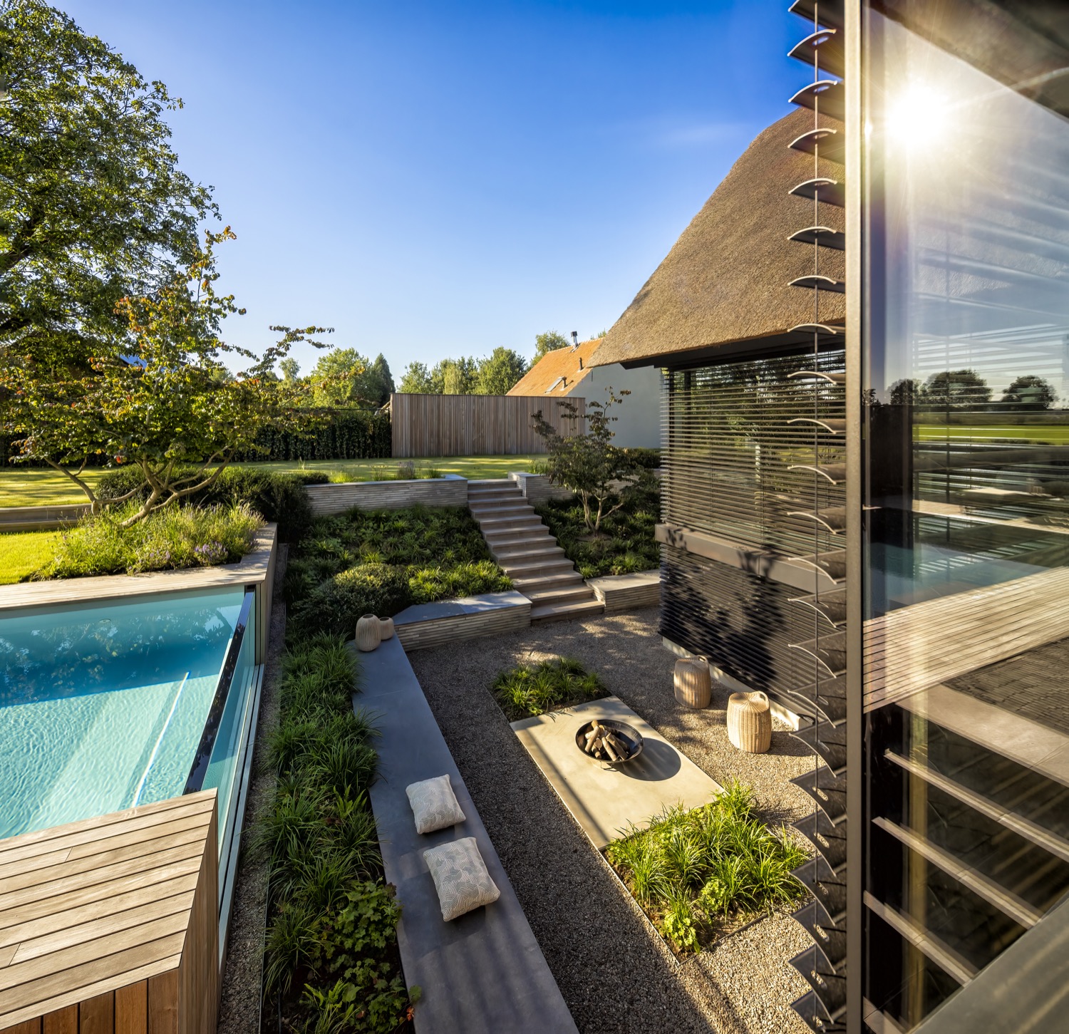wellness tuin bij villa
