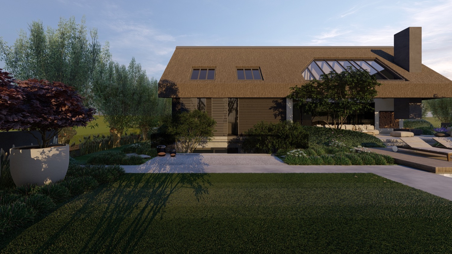 villa met tuin