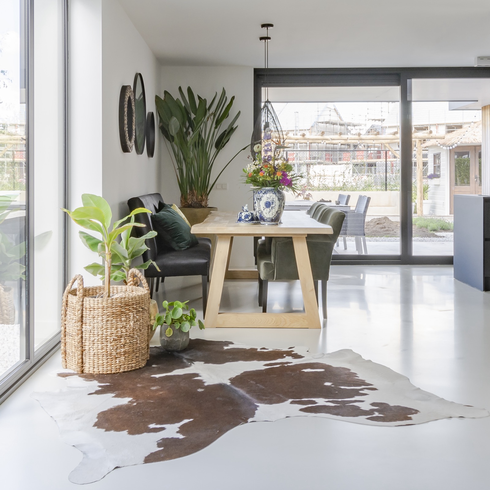 gietvloer in eetkamer