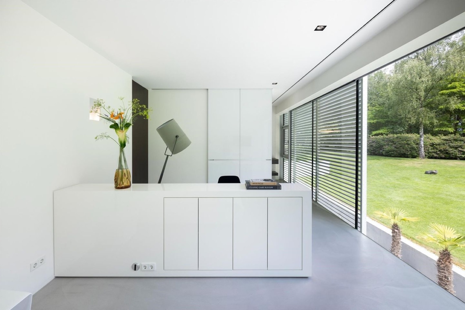 werkkamer met gietvloer