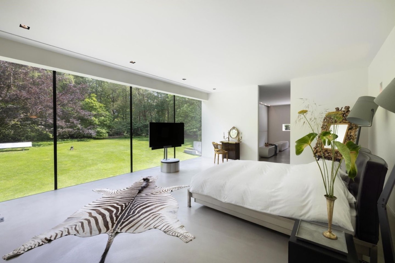 slaapkamer met design gietvloer