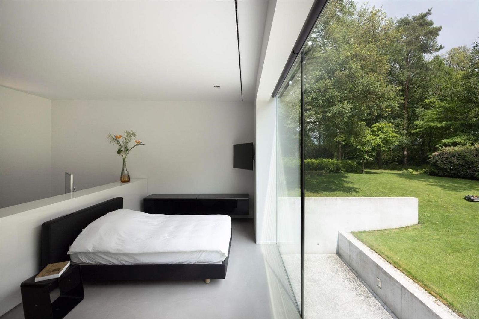 gietvloer in slaapkamer