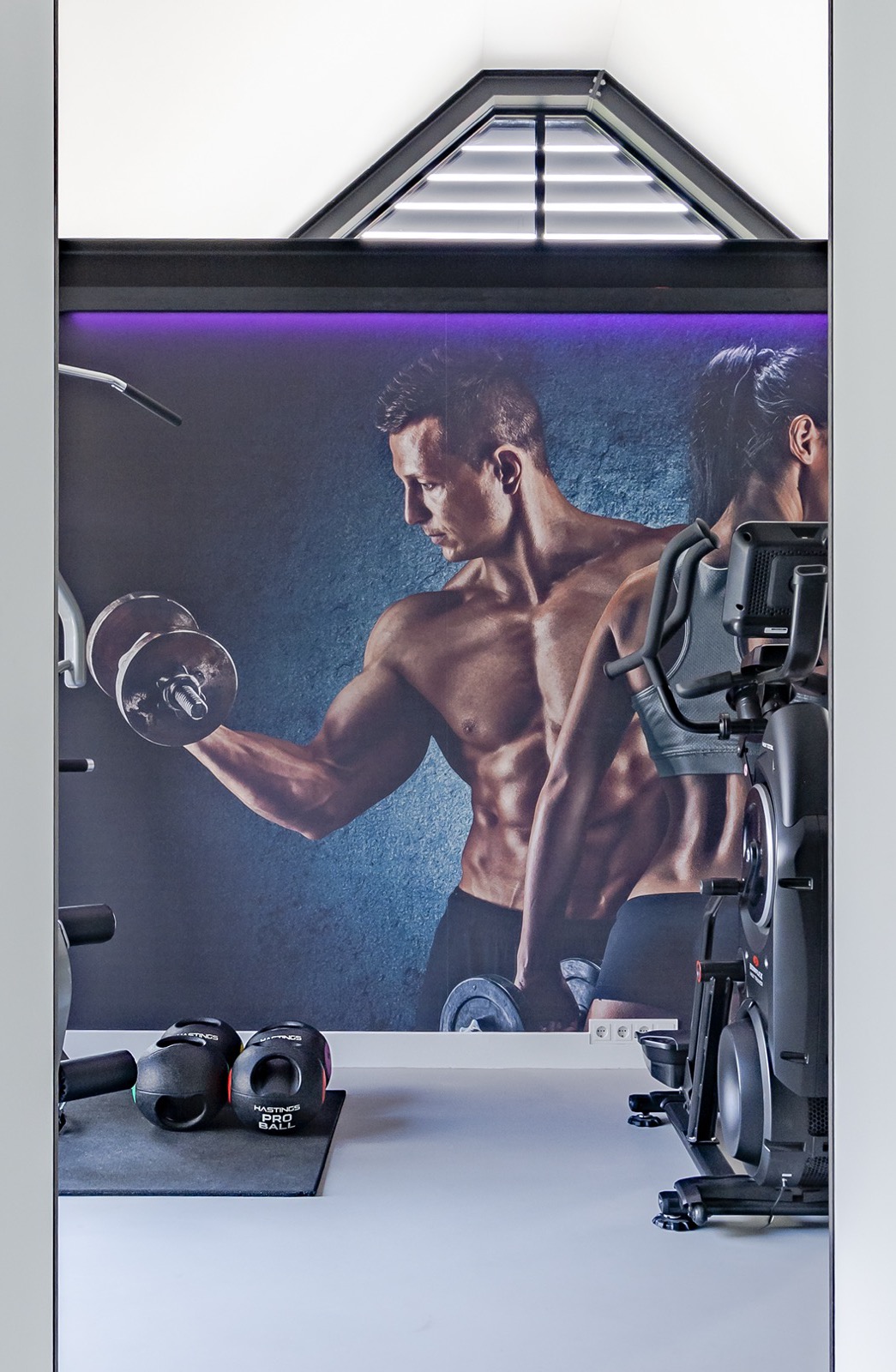 fitness met gietvloer