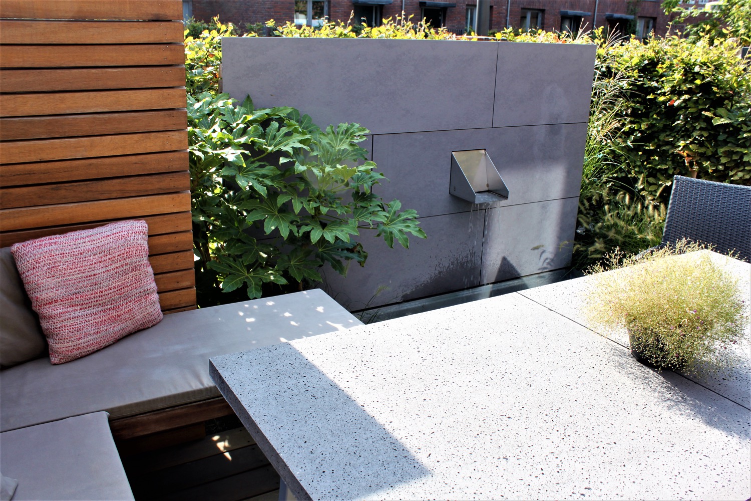 waterornament in tuin