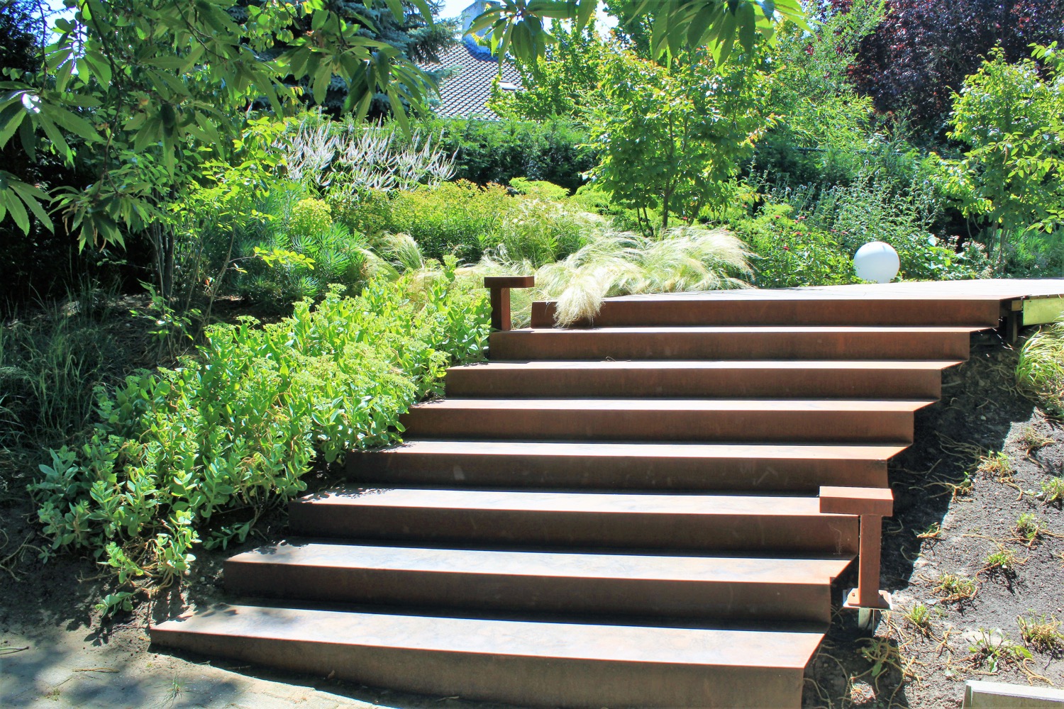 houten tuintrap