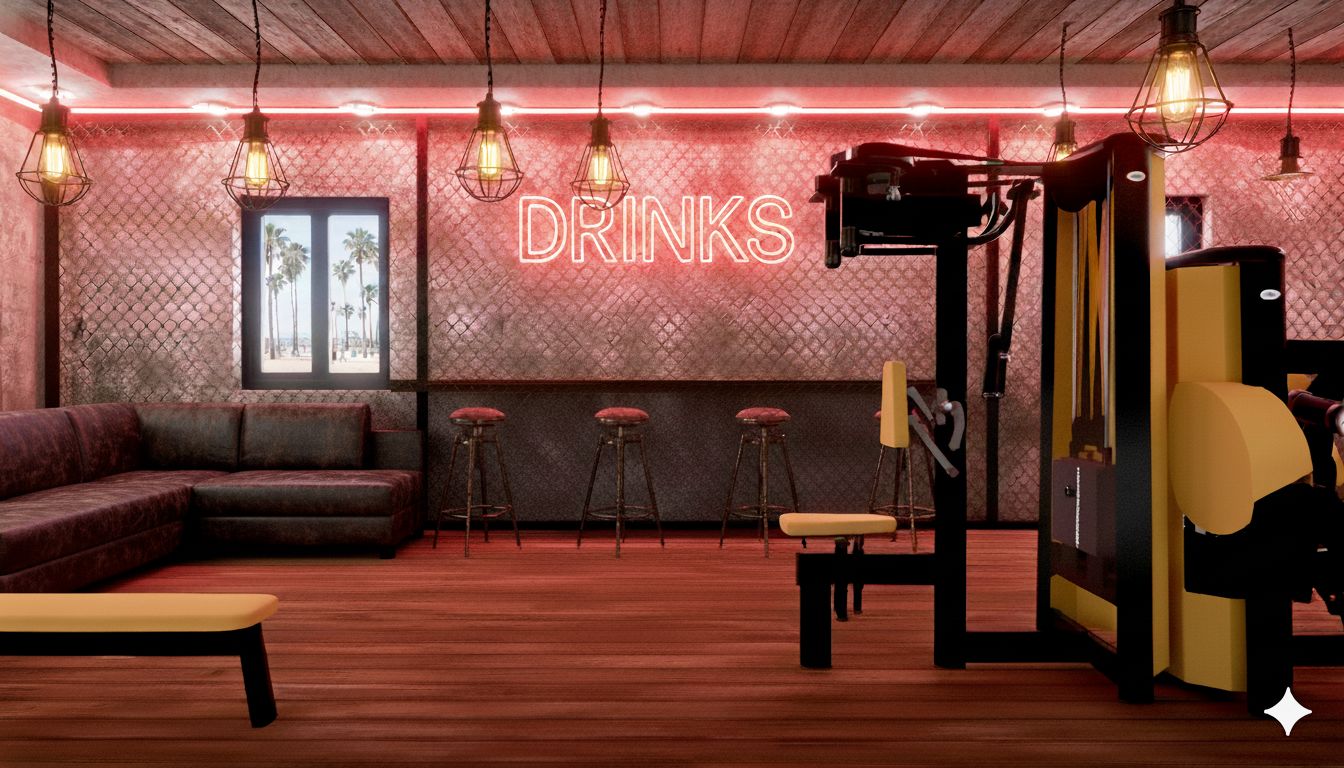 luxe fitnessruimte