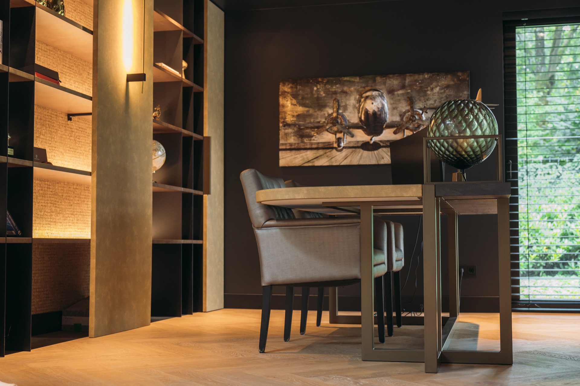 interieur met luxe metaal design