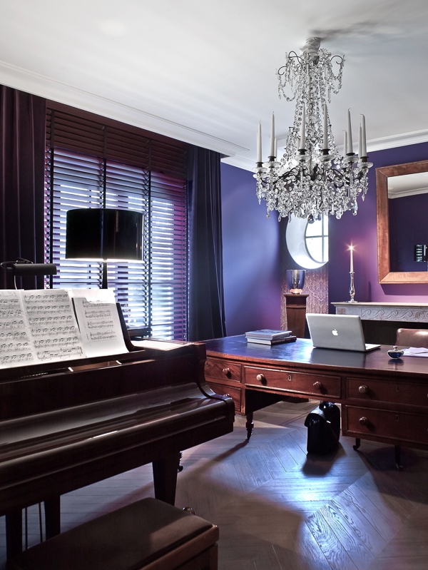 studiekamer met piano