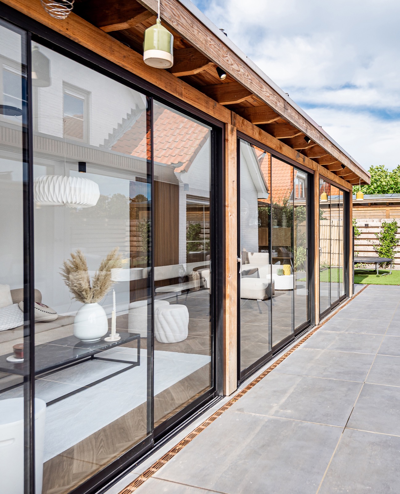tuinkamer met luxe schuifwanden