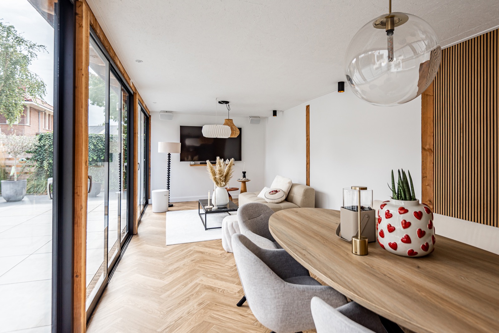 overkapping met vouwwanden op maat