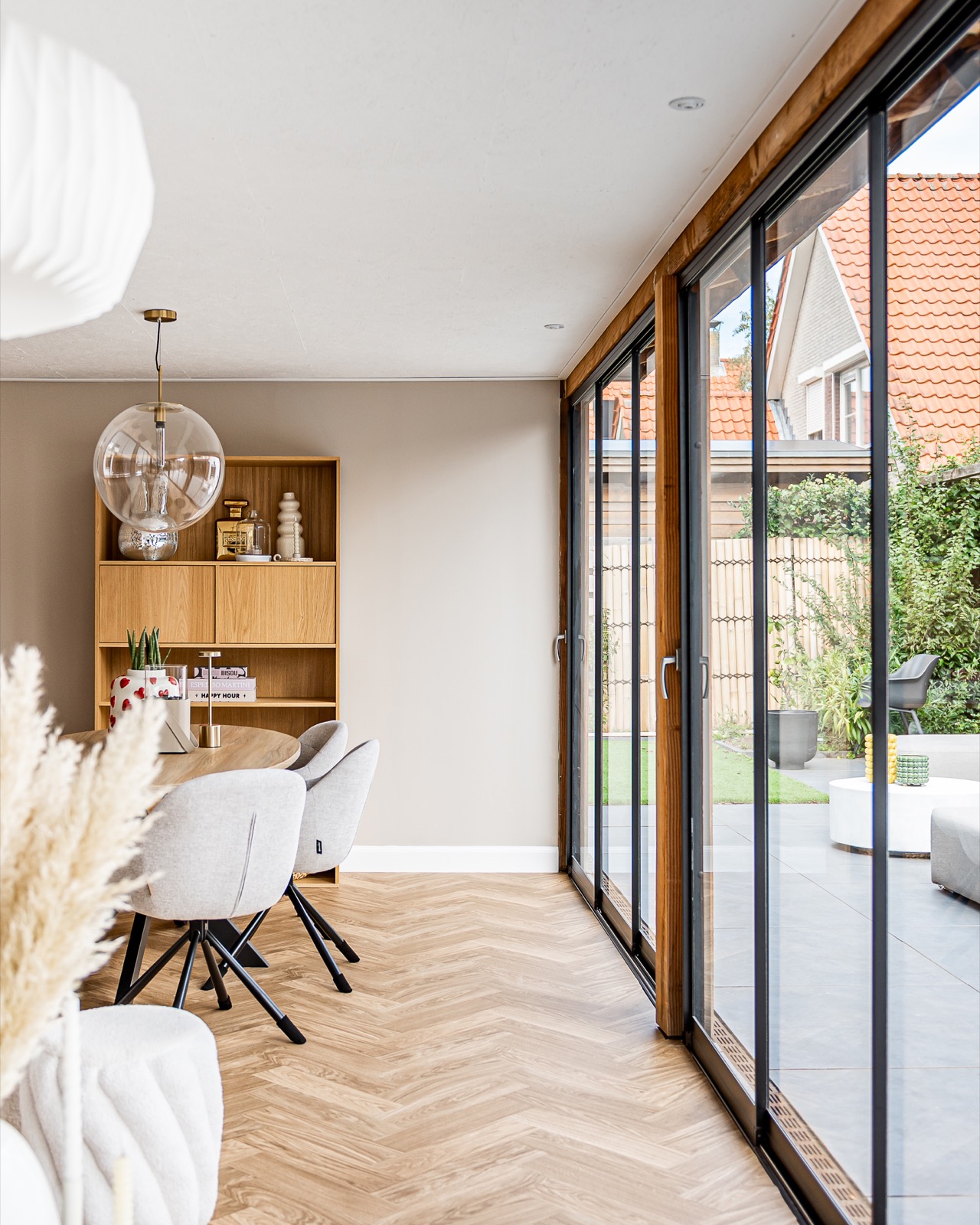 tuinkamer met vouwwanden