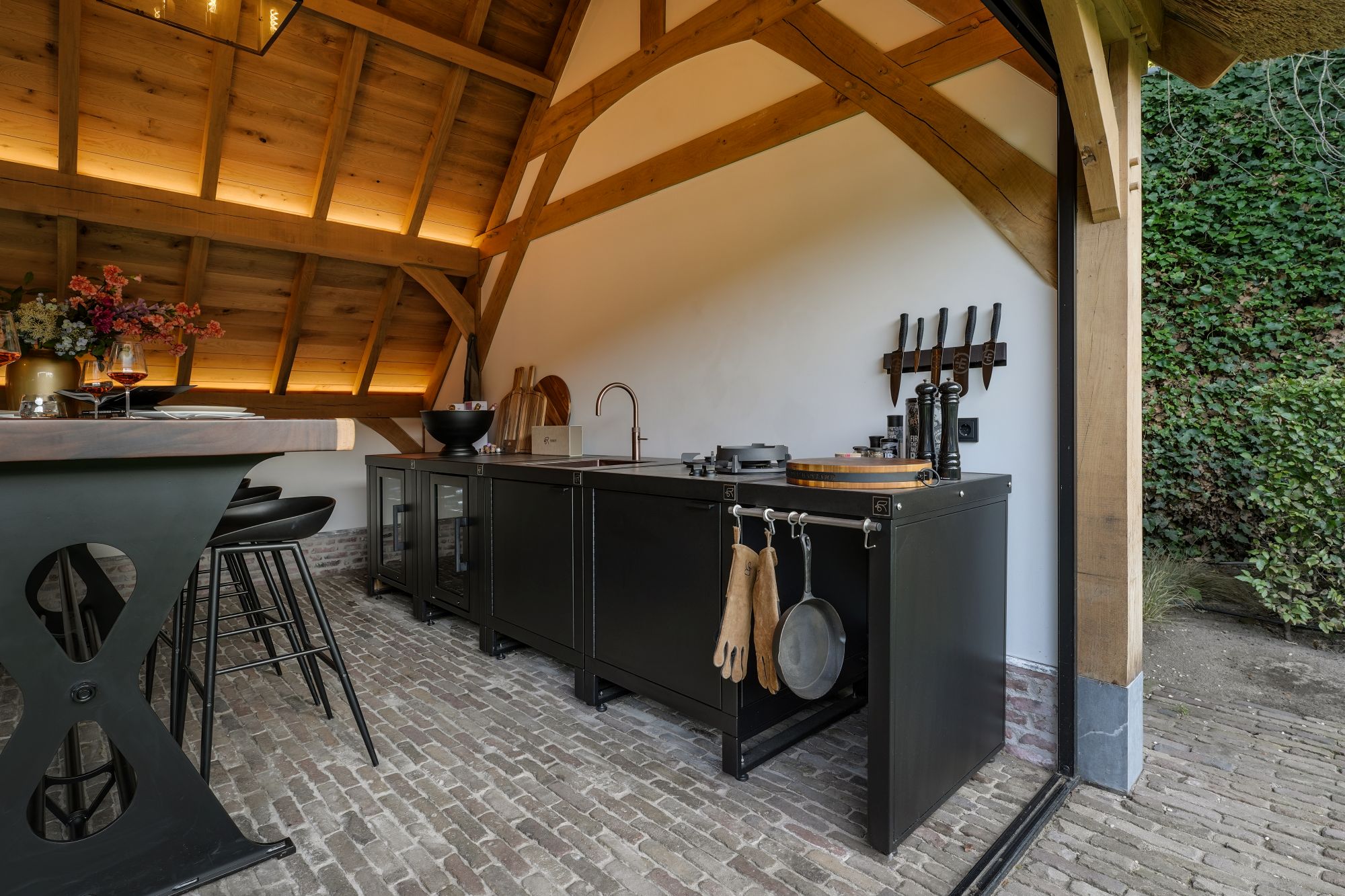 keuken in tuinkamer