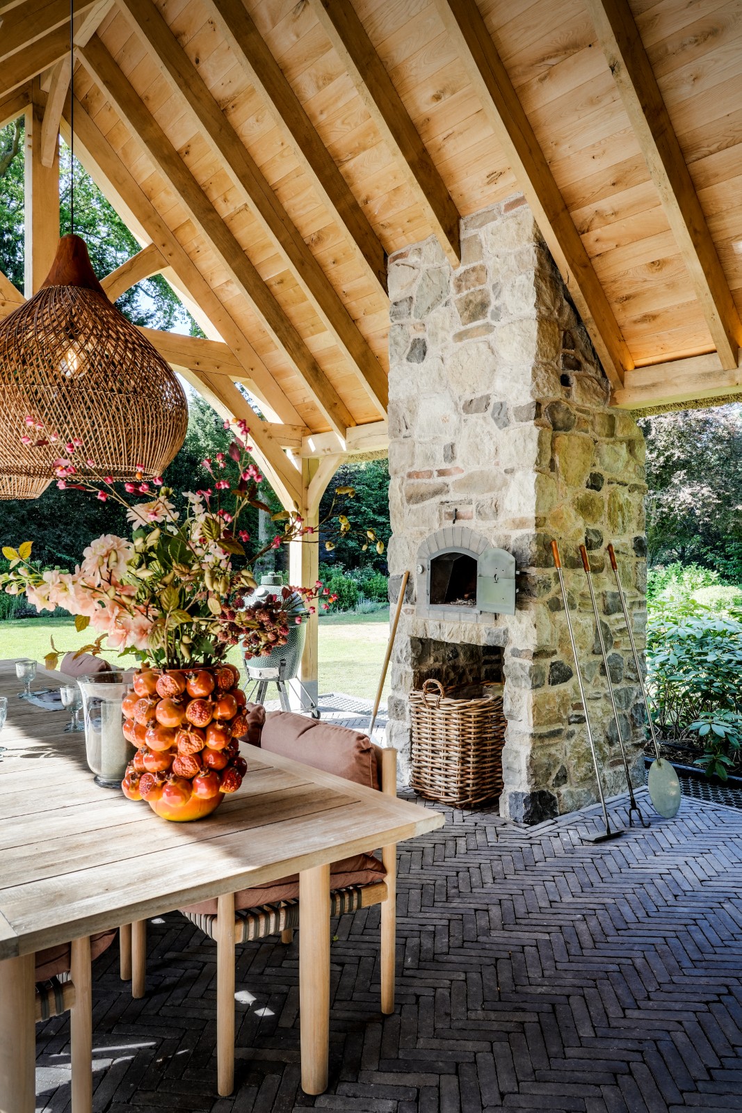 luxe inrichting terrasoverkapping