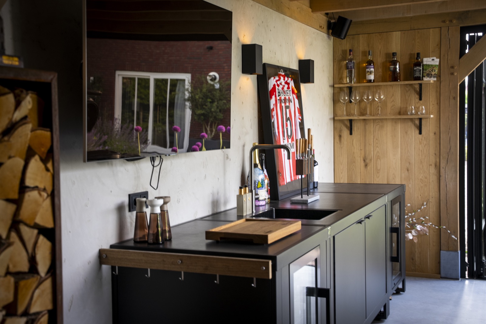 overkapping met buitenkeuken