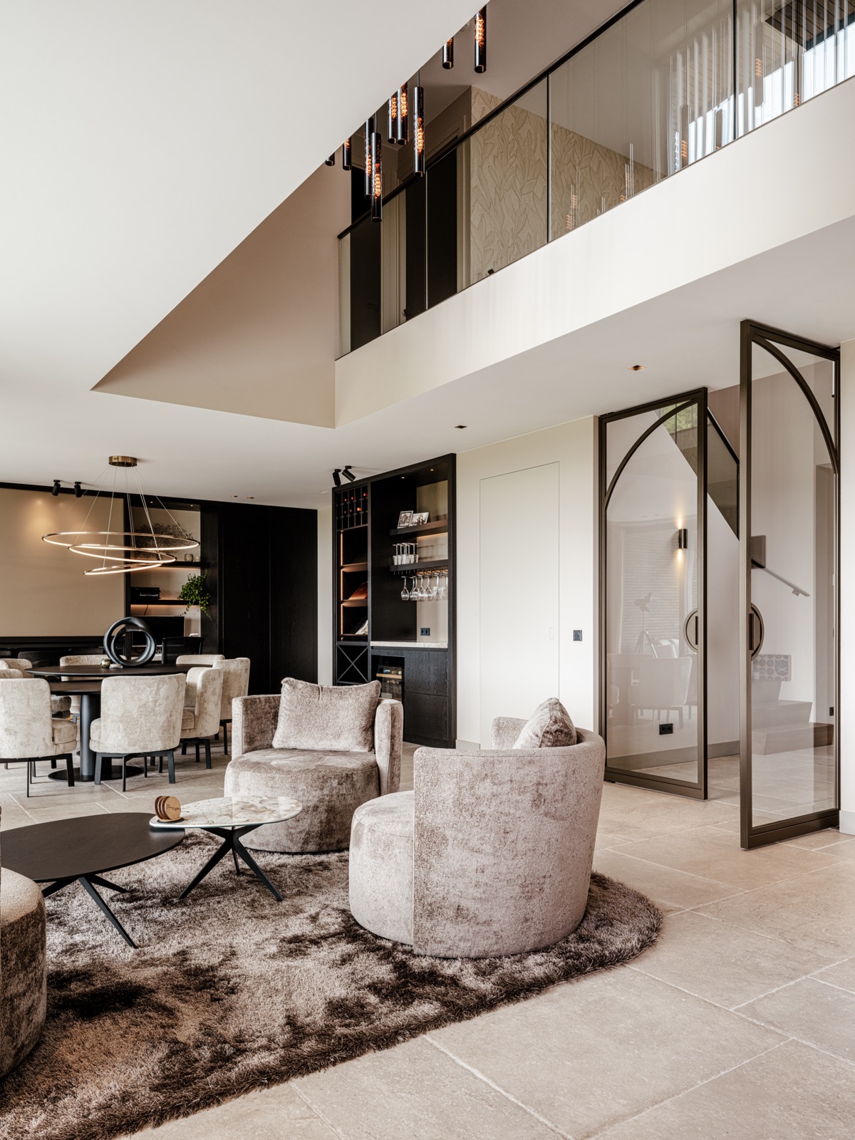 luxe woonkamer inrichting