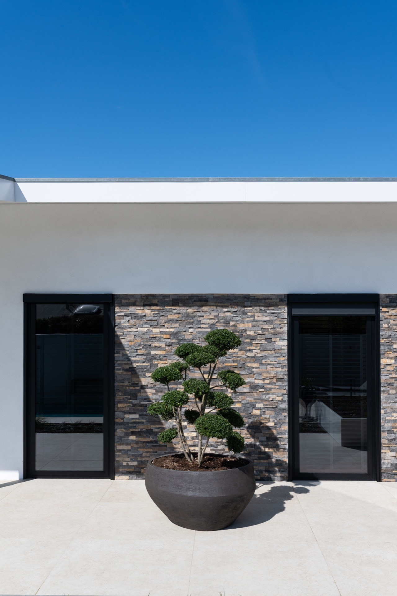luxe gevel van villa