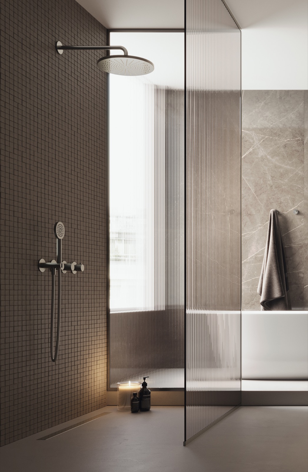 luxe douche met douche kraan