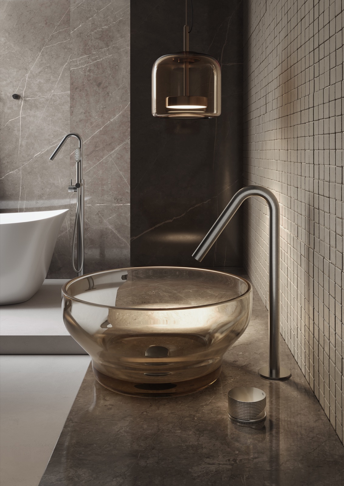 waskom met design kraan