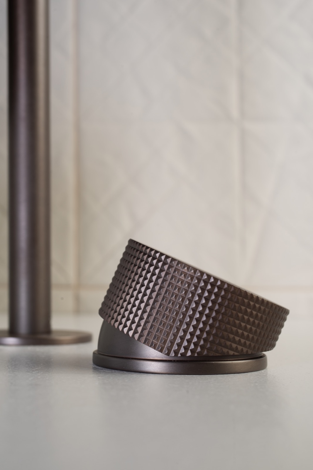 design knop bij kraan