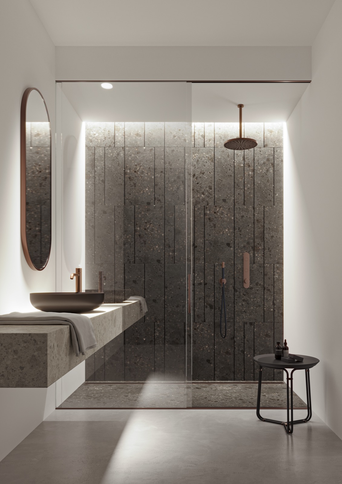 badkamer met design kranen