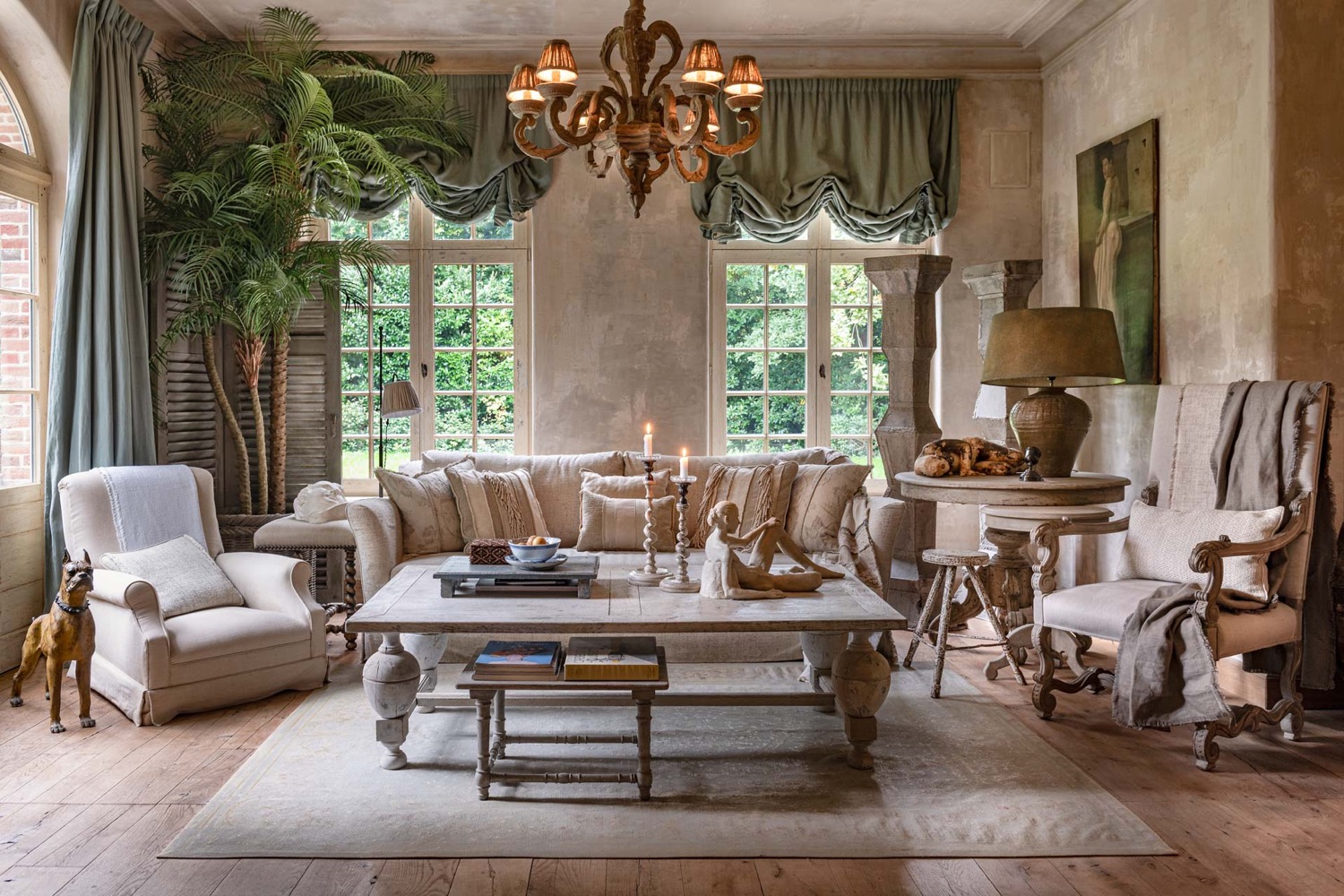 luxe warme woonkamer