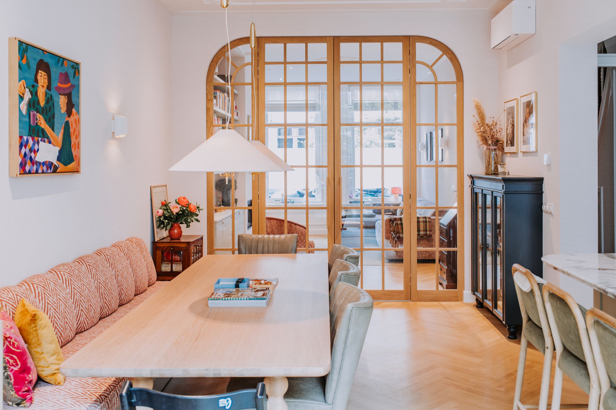 moderne houten deur