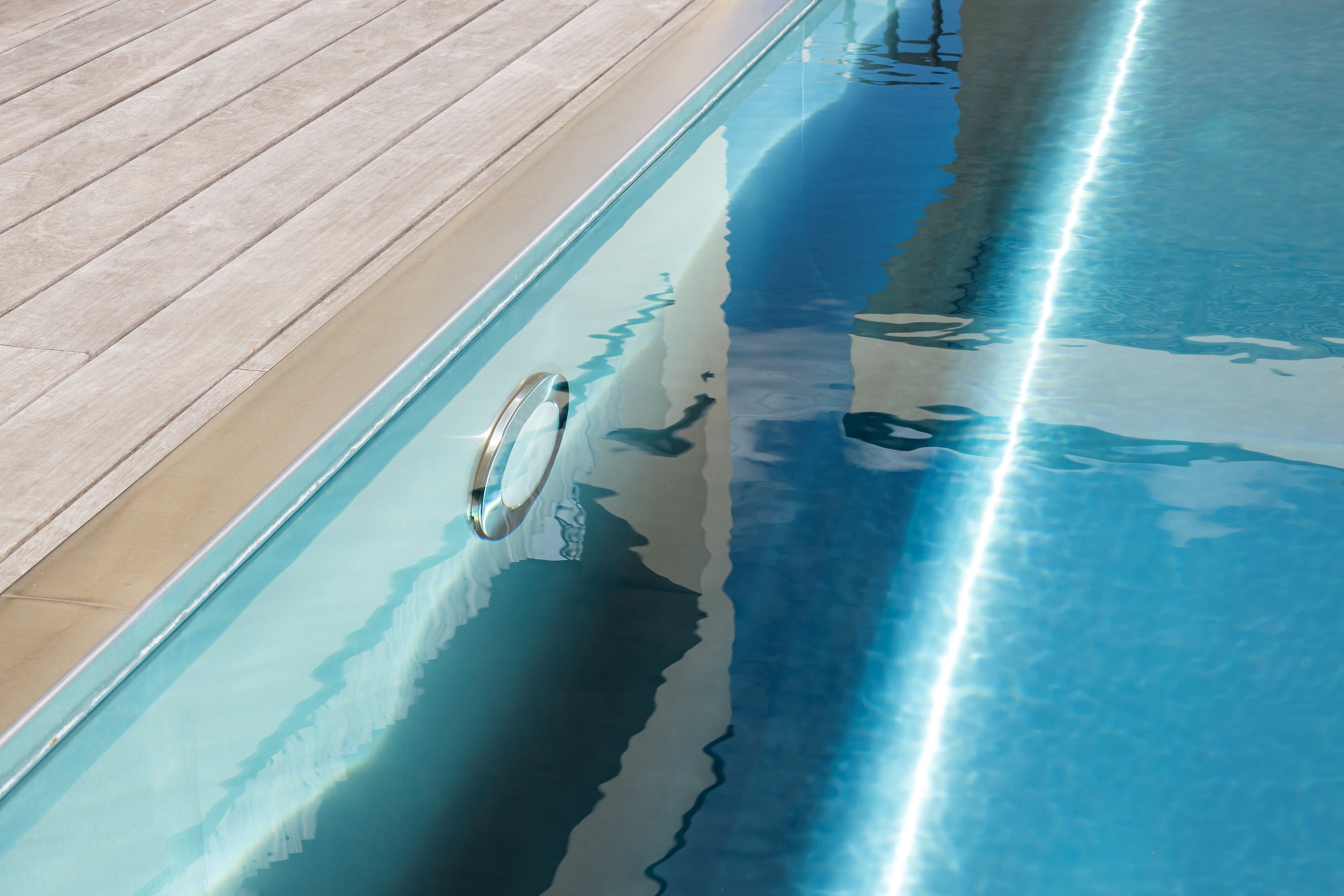 inox zwembad verlichting