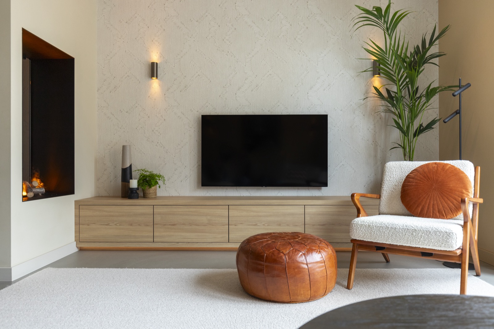 woonkamer met maatwerk interieur
