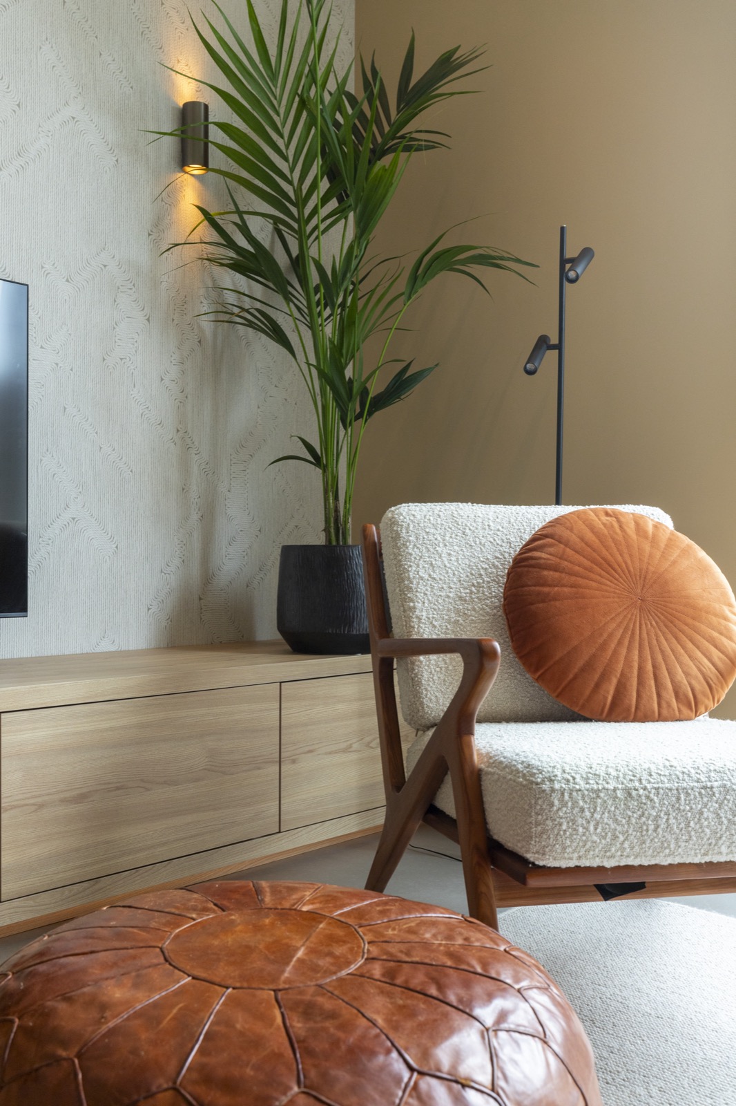 woonkamer met luxe meubels