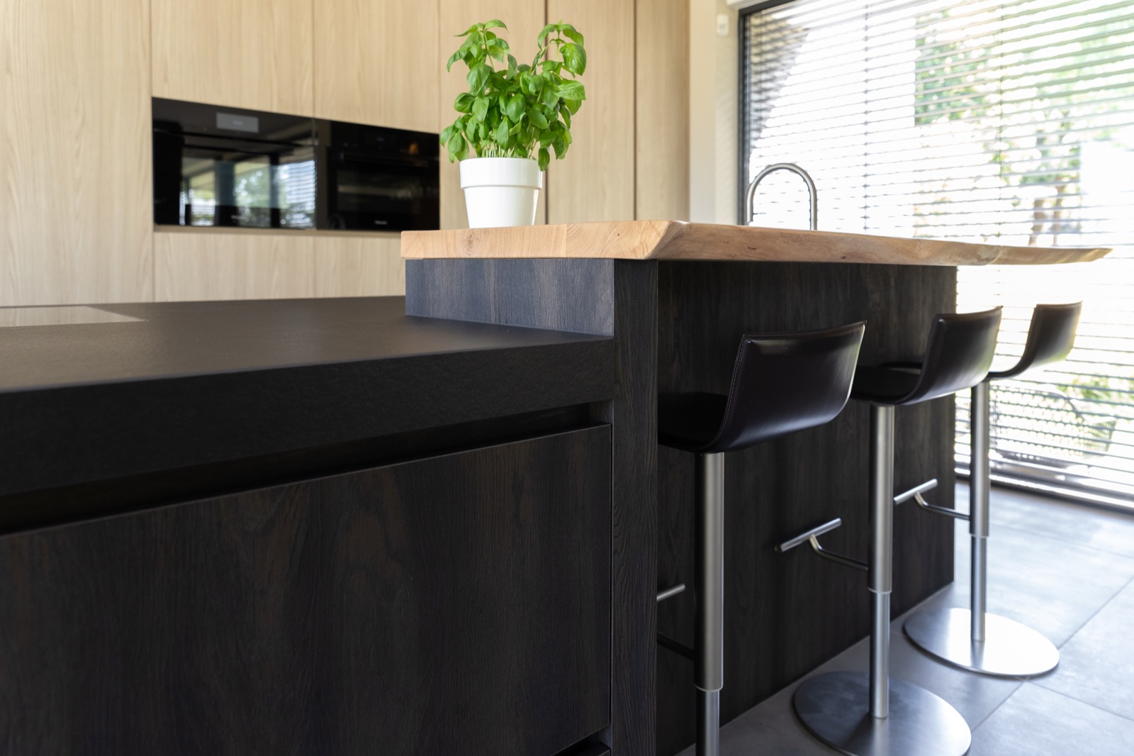 luxe keuken met bar
