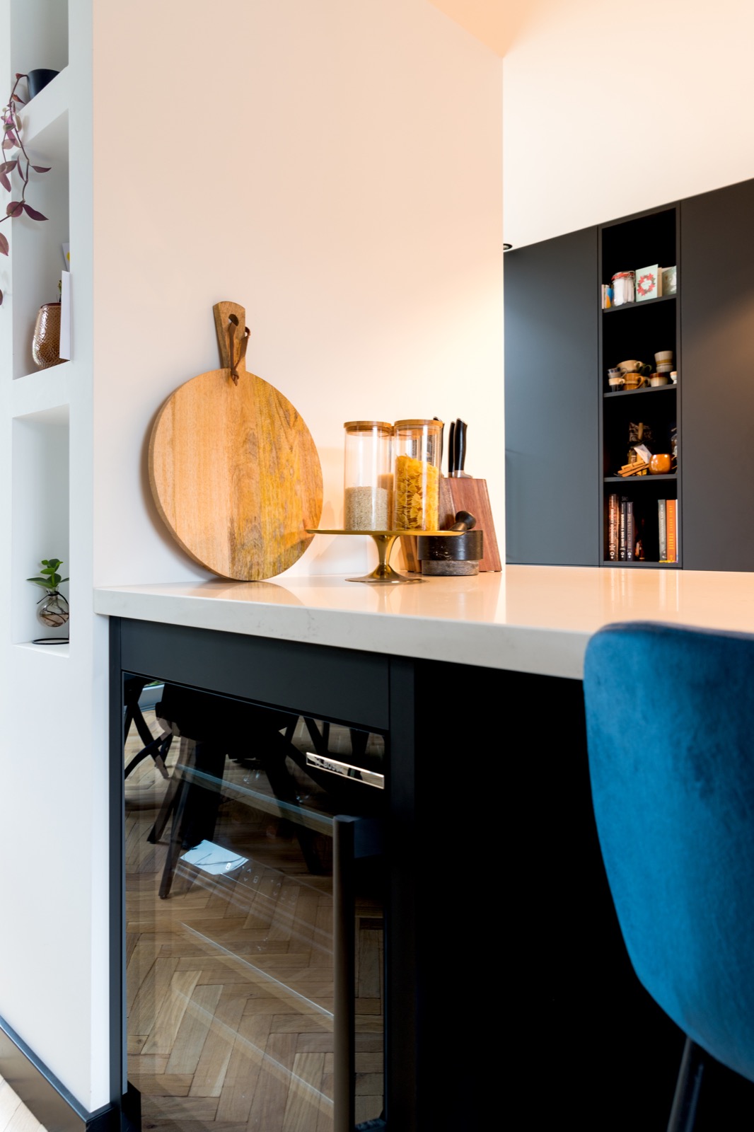 keuken met wijnkoelkast