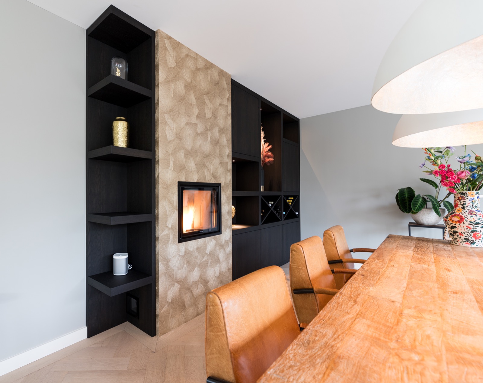 luxe interieurbouw in eetkamer