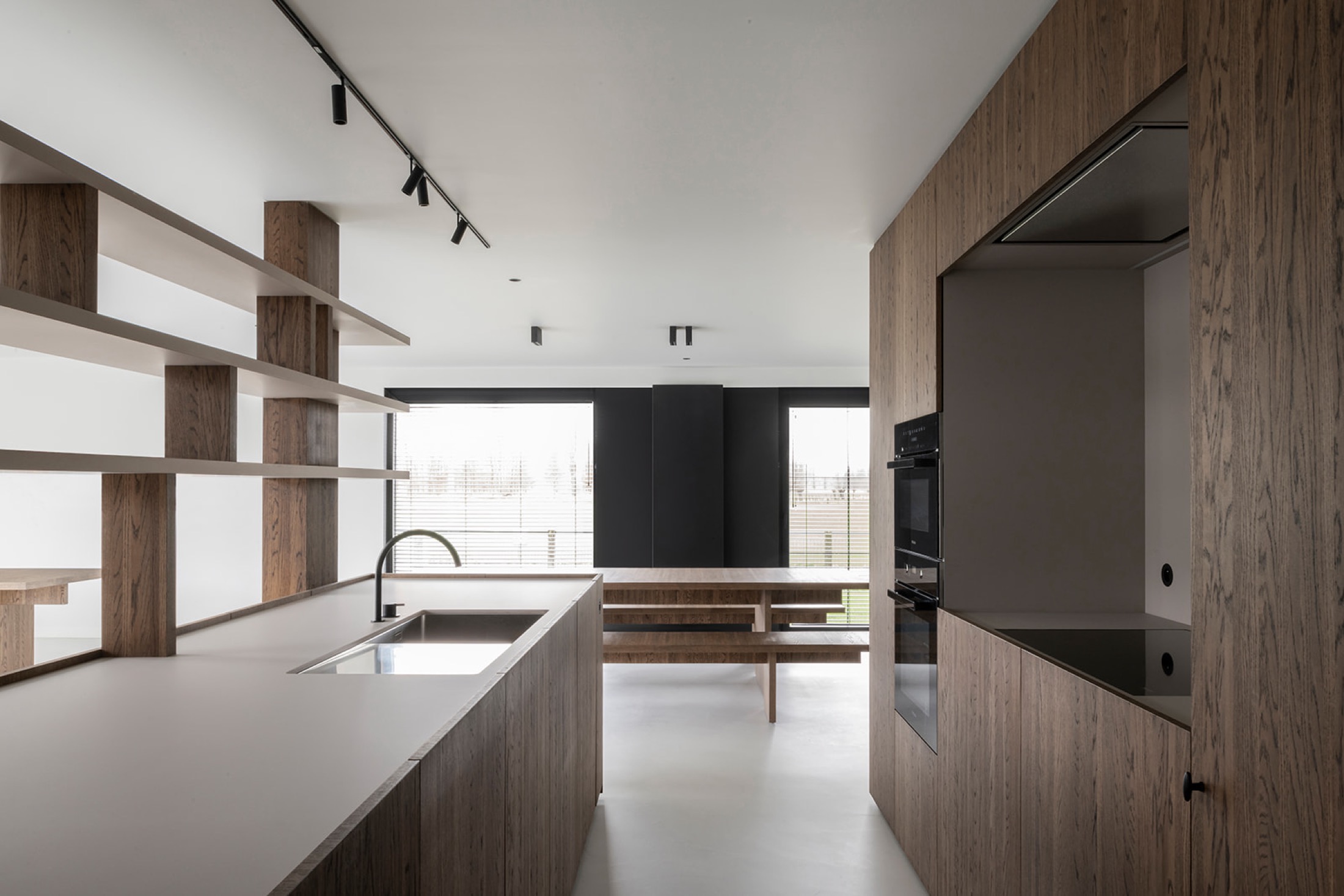 luxe houten keuken