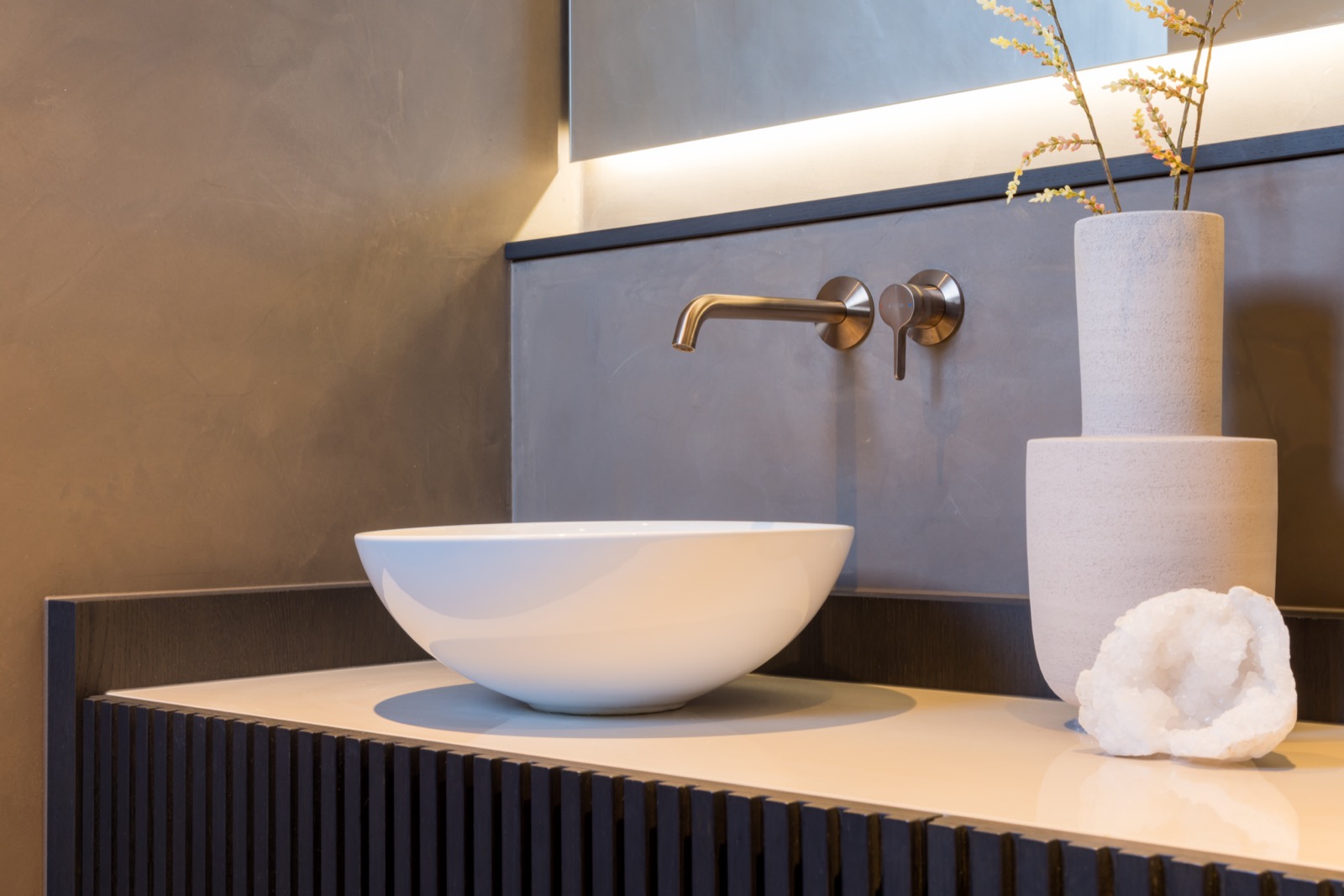 luxe wastafel met kraan