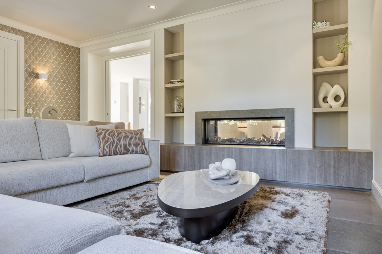 luxe woonkamer interieur