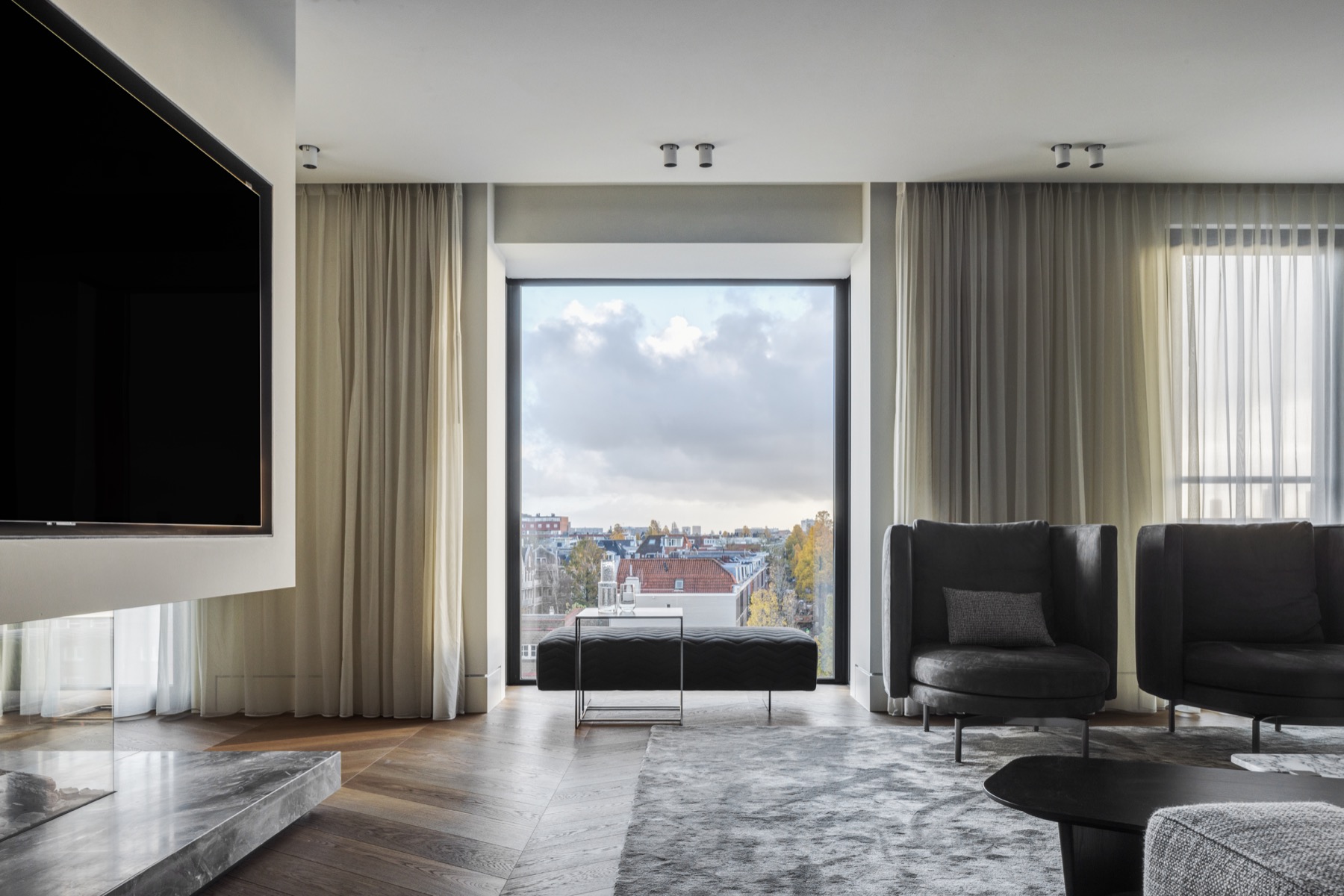 Luxe woonkamer inrichting