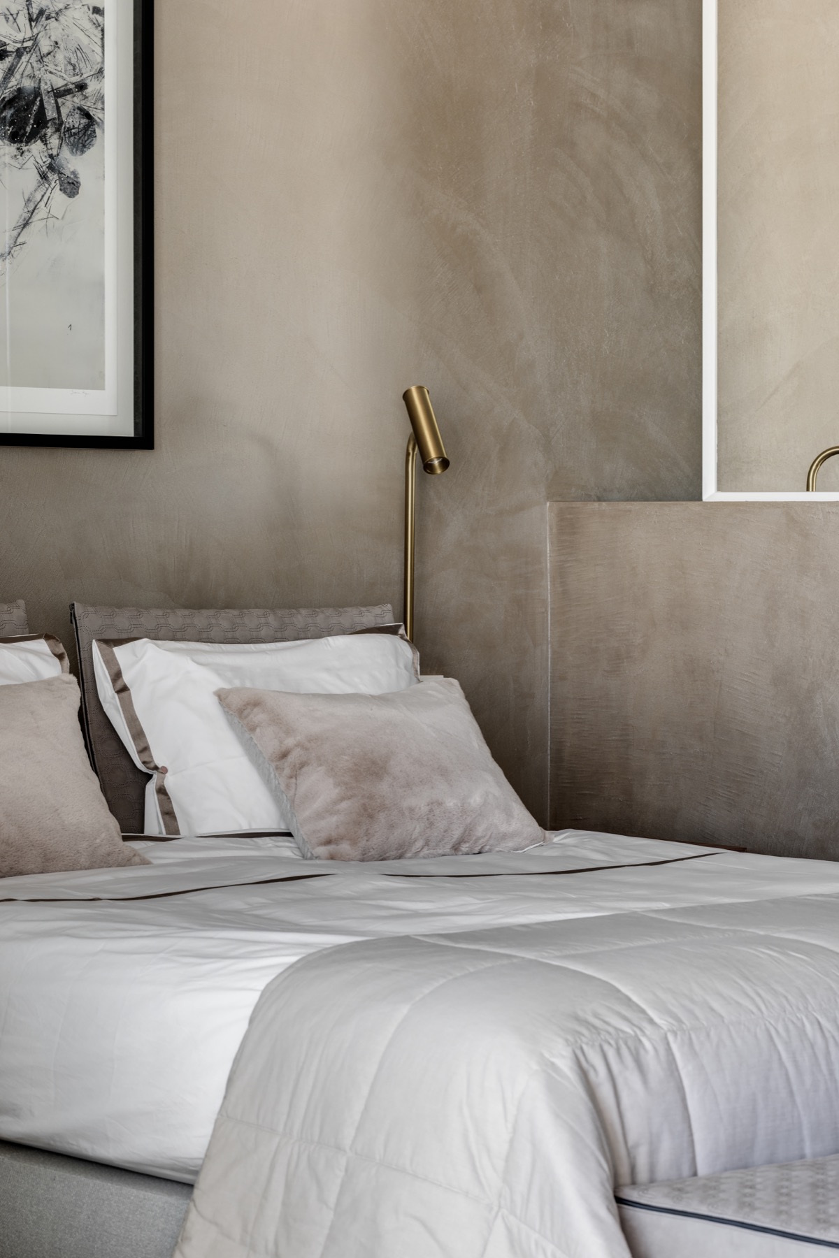 slaapkamer met luxe bed