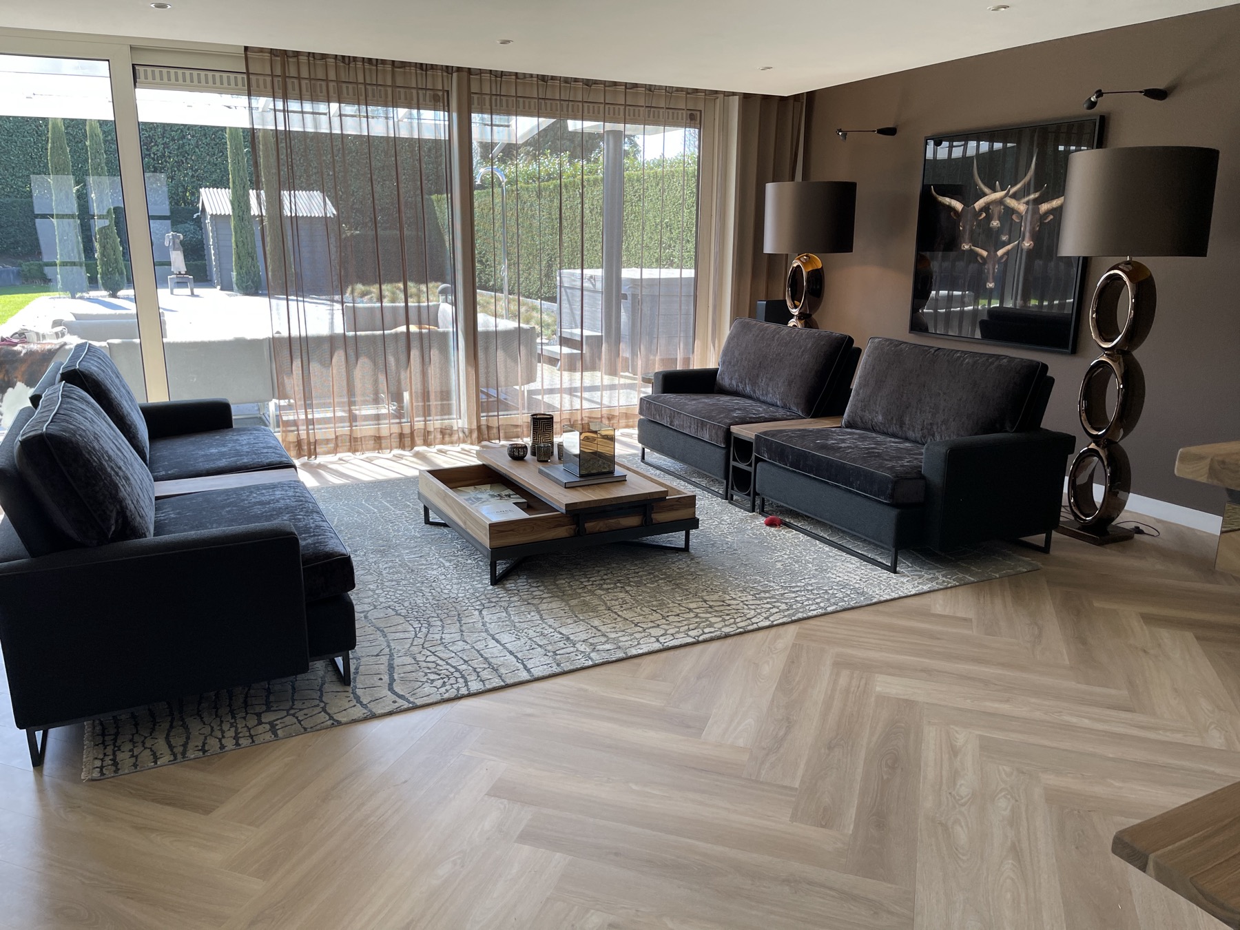 interieur met luxe tapijt