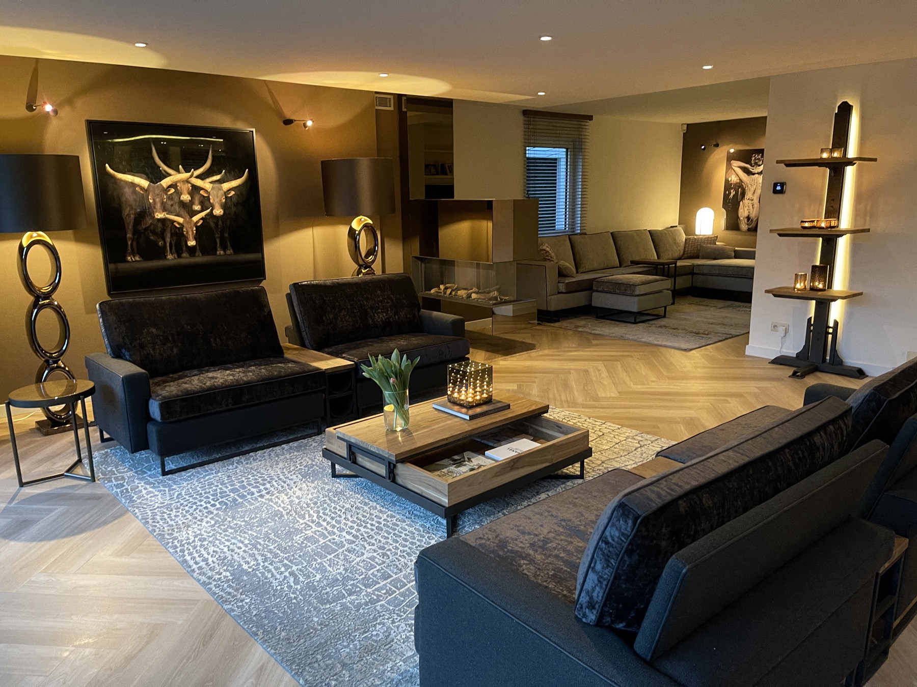 luxe tapijt in woonkamer