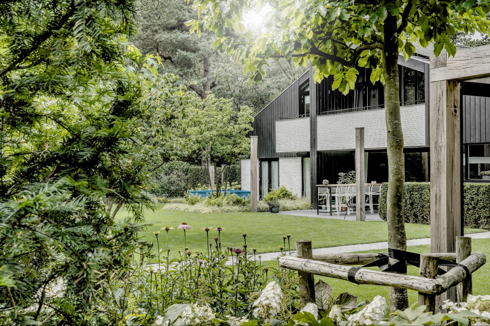 luxe villa tuin