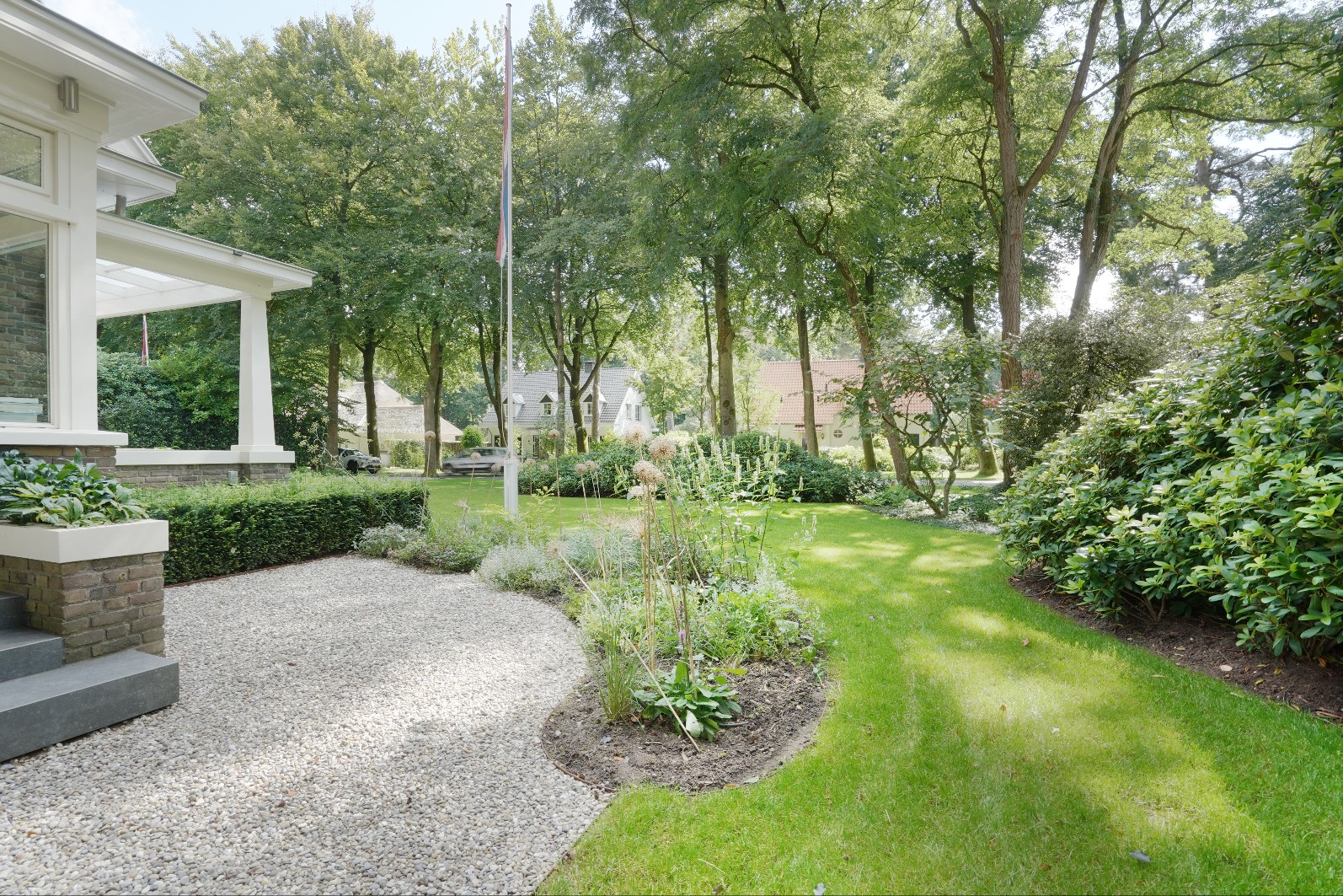 tuin bij villa