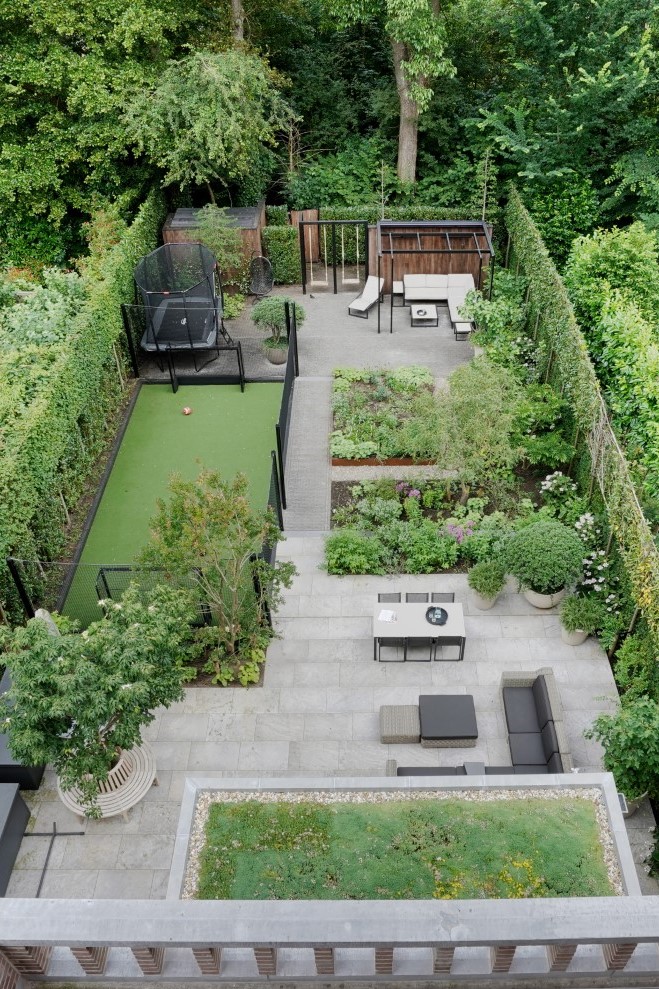 bovenaanzicht tuin