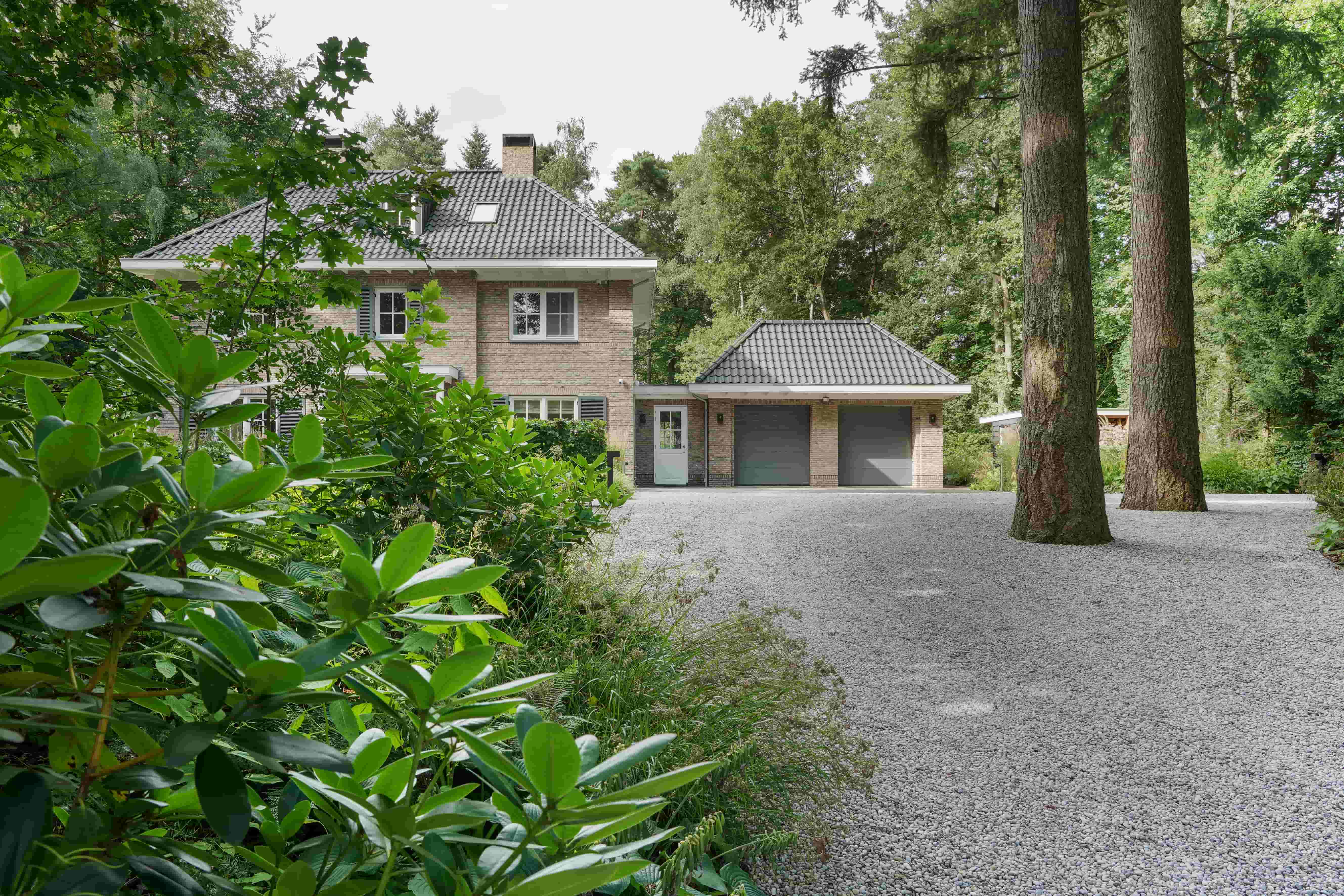 tuin bij villa