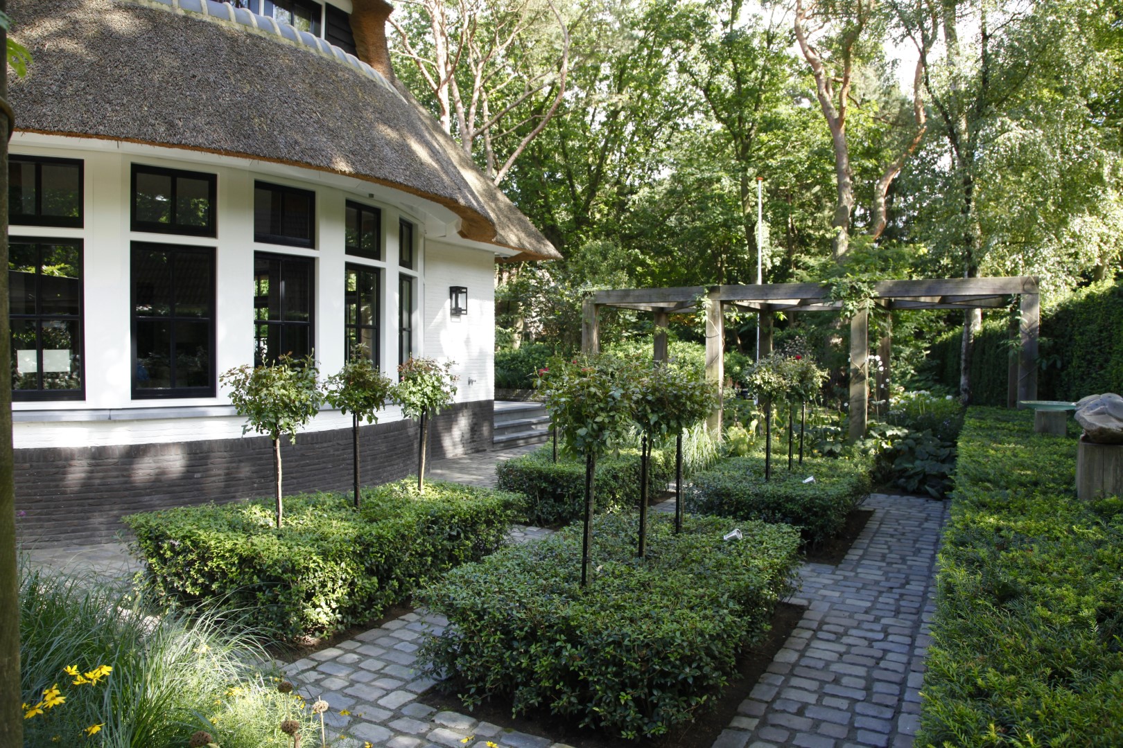 tuin bij villa