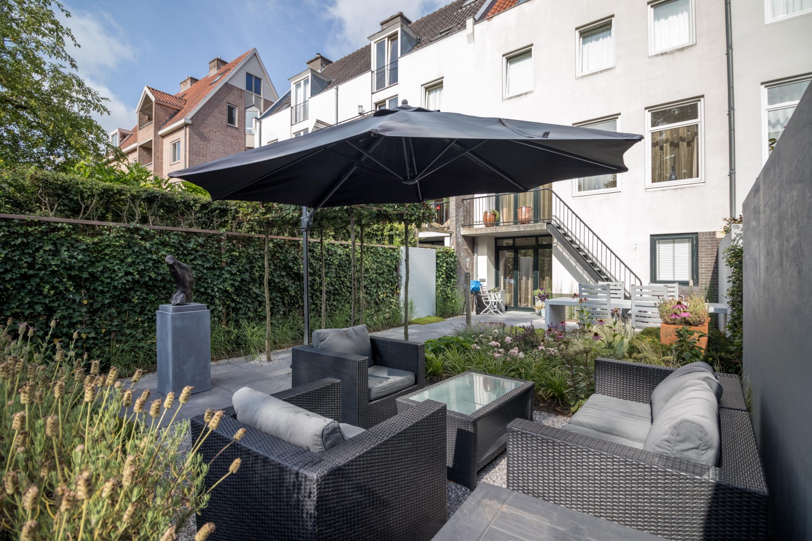loungeset met parasol