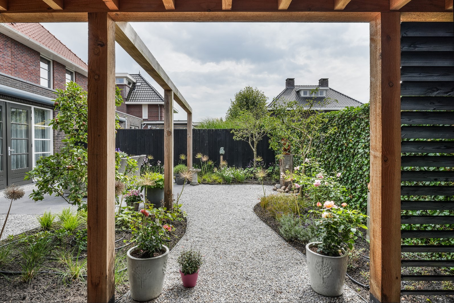 tuinpad met grind
