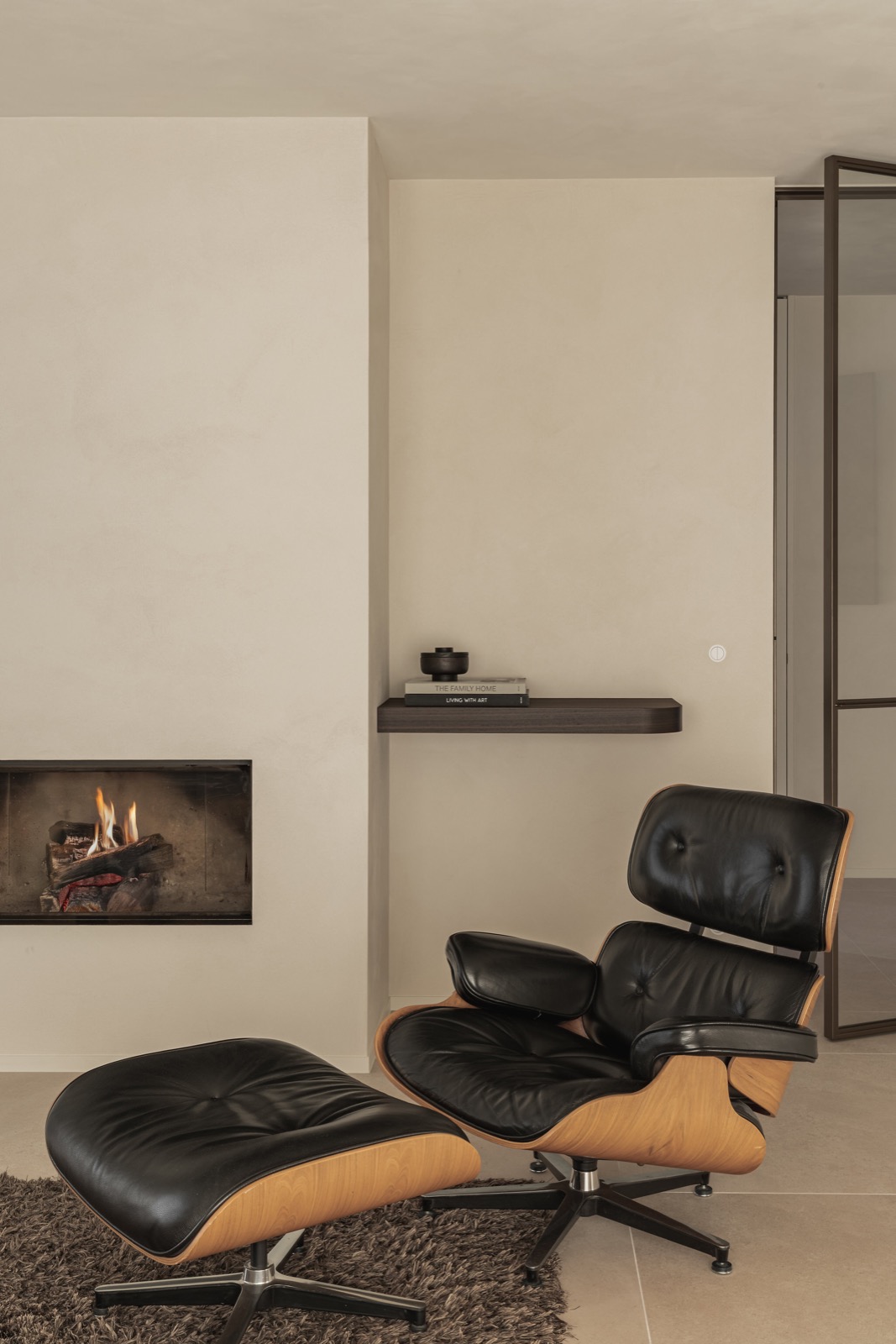 luxe stoel bij haard