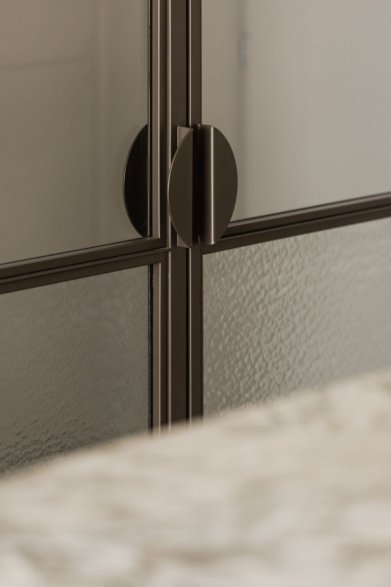 detail stalen deur