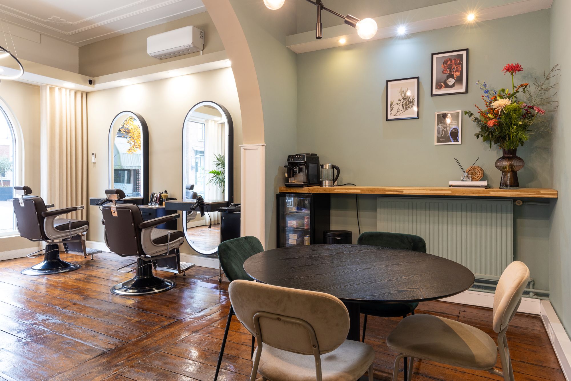 eetruimte kapperszaak